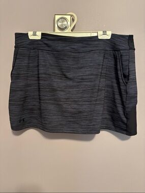 Under Armour Black/Grey Heather Athletic Skort